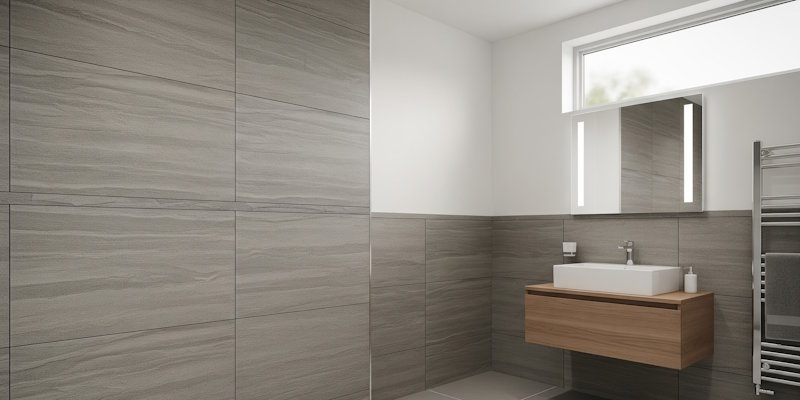 Illustration of PVC wall panels